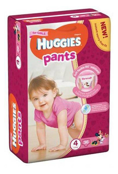 Подгузники-трусики для девочек Huggies Pants 4 (9-14 кг) 36 шт (564258) фото №1