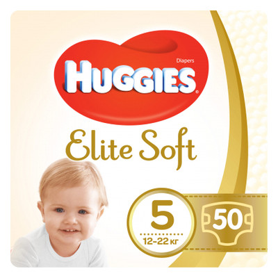Підгузник Huggies Elite Soft 5 (12-22 кг) 50 шт (5029053578132) фото №1