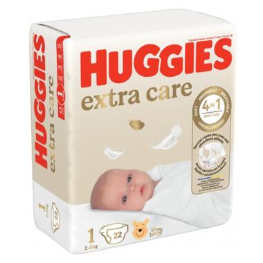 Підгузки Huggies Extra Care Розмір 1 (2-5 кг) 22 шт (5029053583235) фото №1