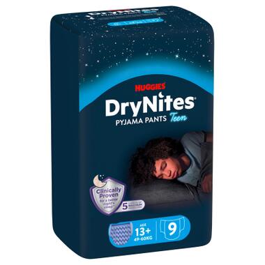 Подгузники Huggies DryNites для мальчиков 13+ лет, 9 шт (5029053583662) фото №2