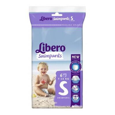Підгузник Libero Swimpants Small 7-12 кг 6 шт. (7322540375770) фото №1