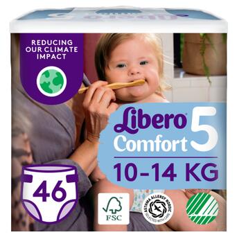 Підгузок Libero Comfort Розмір 5 (10-14 кг) 46 шт (7322541756936) фото №1