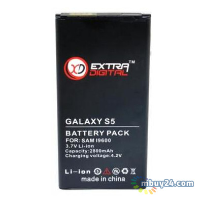 Акумуляторна батарея ExtraDigital Samsung GT-i9600 Galaxy S5 (2800 mAh) (BMS1152) фото №1