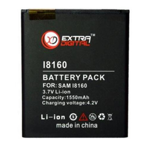 Акумуляторна батарея ExtraDigital Samsung GT-i8160 Galaxy Ace 2 (1550 mAh) (BMS6301) фото №1