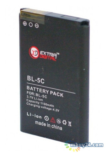 Аккумулятор Extradigital для Nokia BL-5C 1100 mAh (BMN6274) фото №2