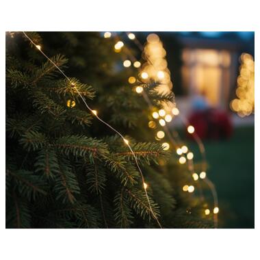 Гирлянда Chomik Оберемок струн, 200 LED, 10?2 м, теплый белый, IP44, от сети (5900779901780) фото №3