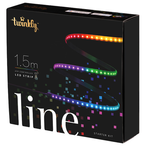 Гірлянда Twinkly Line RGB 100 підсвічування Gen II IP20 довжина 15м кабель чорний (TWL100STW-BEU) фото №2