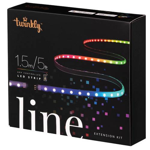 Гірлянда Twinkly Line RGB подовжувач TWL100STW-BEU 15м Gen II IP20 кабель чорний (TWL100ADP-B) фото №2