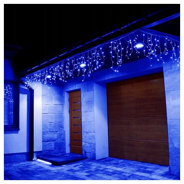 Гірлянда вулична (зовнішня) бахрома Springos 12 м 300 LED CL302 Blue фото №10