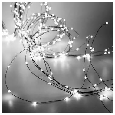 Гірлянда кінський хвіст Роса 10 ниток на 200 LED лампочок світлодіодна мідний провід 2 м по 20 діодів Білий (1733011W) фото №2