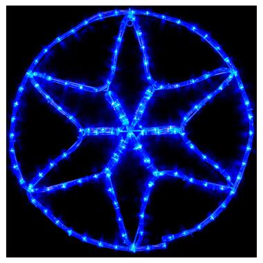 Гірлянда Delux Motif flash Star 60 х 60 см синій P44 EN (90012984) фото №1