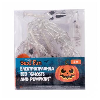 Гірлянда YES! Fun Гелловін Ghosts and Pumpkins LED 11 фігурок 2 м (801176) фото №1