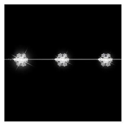 Лінійна гірлянда Luca Lighting Гірлянда лінійна Сніжинки 2.9м 30 LED-ламп (8712799936669) фото №1