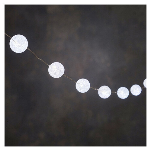 Светодиодная гирлянда Luca Lighting Жемчужины 6 м холодный белый (8718861488807) фото №1