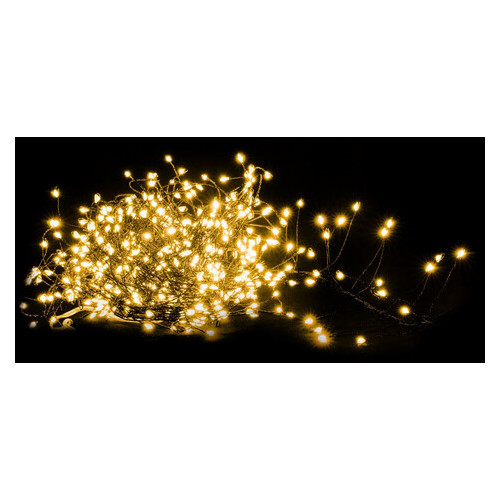 Світлодіодна гірлянда-кластер Luca Lighting Чорна струна теплий білий 11 м (8718861852912) фото №2
