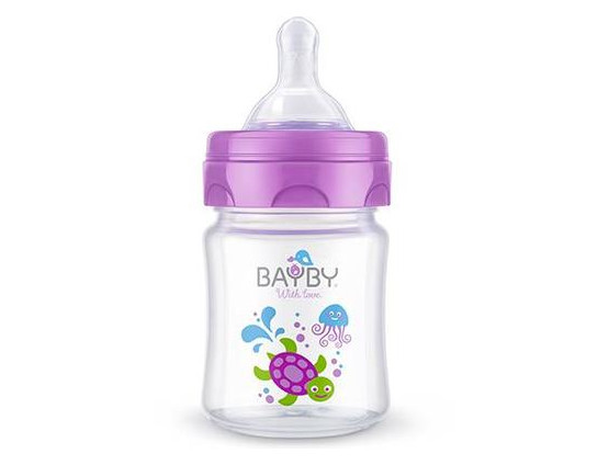 Пляшечка для годування Bayby BFB6100 120ml 0м+ фіолетовий фото №1