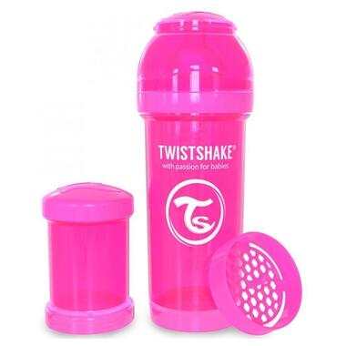 Бутылочка антиколиковая Twistshake 260 мл розовая (24852) фото №2