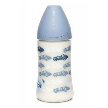 Пляшечка для годування Suavinex Історії малюків 270 мл, голубая (304383) фото №1