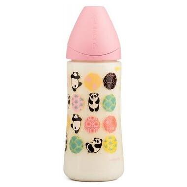 Пляшечка для годування Suavinex Історії панди 360 мл розовая (304001) фото №1