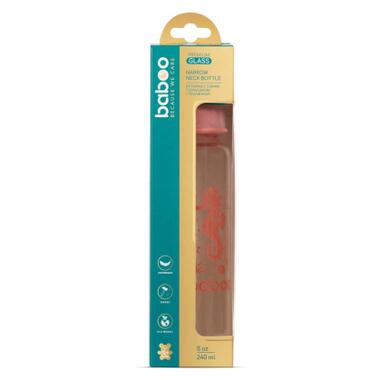 Пляшечка для годування Baboo Скляна  антиколікова 240 мл 3+ міс (Sea Life / помаранчева) (3-118) фото №4