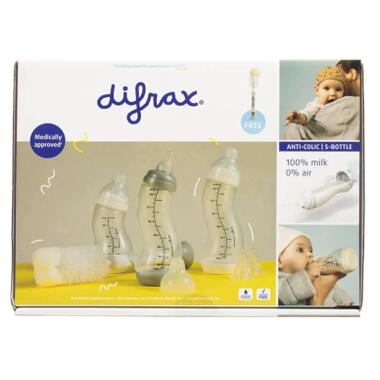 Набір для годування новонароджених Difrax 3шт пляшечки щіточки для чищення 2шт маленькі соски (601) фото №9