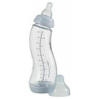 Пляшечка для годування Difrax S-bottle Natural антиколікова силікон 250 мл (736FE Blue) фото №1