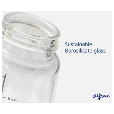 Пляшечка для годування Difrax S-bottle Natural антиколікова силікон 250 мл (736FE Pink) фото №7