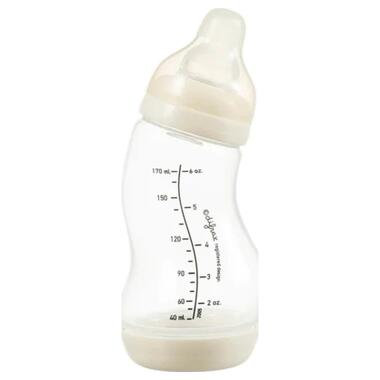 Пляшечка для годування Difrax S-bottle Natural із силіконовою соскою 170 мл (705 Popcorn) фото №1