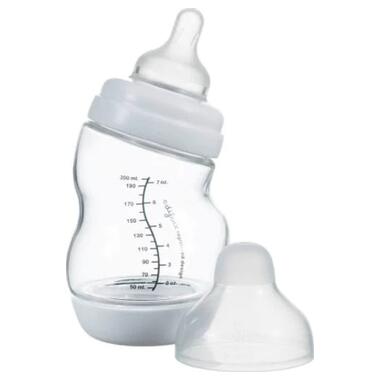 Пляшечка для годування Difrax S-bottle Wide антиколікова із силікона 200 мл (3331FE) фото №1