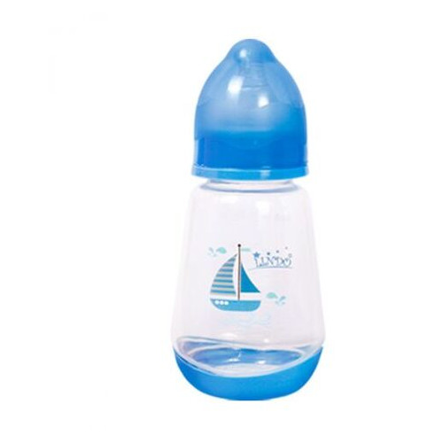 Пляшечка для годування Lindo 150 мл 0 місяців синій (LI 115) фото №1