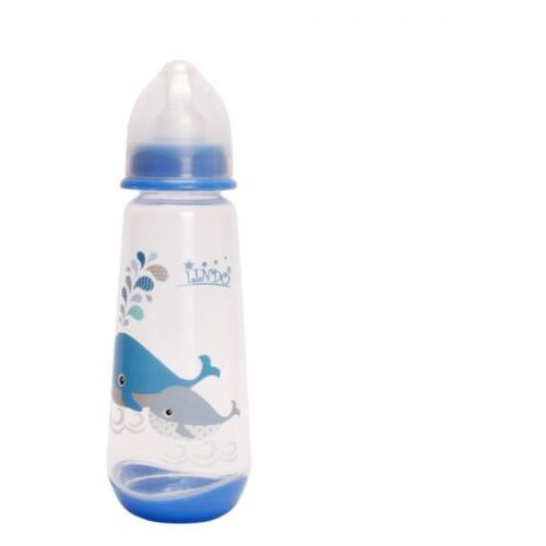Пляшечка для годування Lindo 250 мл 3 місяці синій (LI 112) фото №1