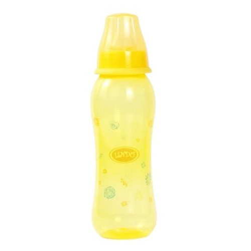 Пляшечка для годування Lindo 250 мл жовта (LI 134) фото №1