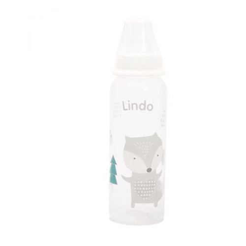Пляшечка для годування Lindo 250 мл біла (Li 143) фото №1