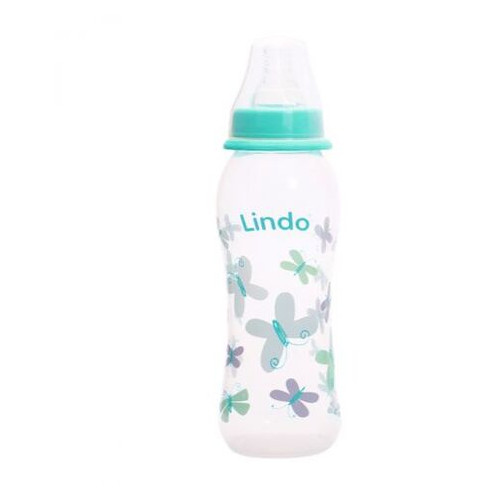 Пляшка для годування Lindo 250 мл бірюзова (Li 145) фото №1