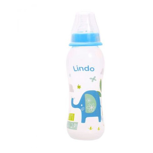 Пляшечка для годування Lindo 250 мл синя (Li 145) фото №1