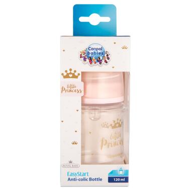 Пляшечка для годування Canpol babies Royal Baby з широким отвором 120 мл Рожева (35/233_pin) фото №2