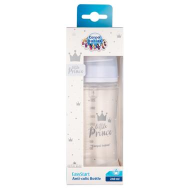 Пляшечка для годування Canpol babies Royal Baby з широким отвором 240 мл Синя (35/234_blu) фото №2