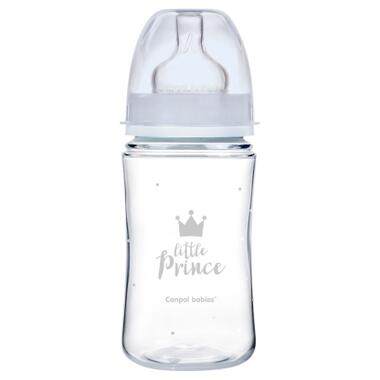 Пляшечка для годування Canpol babies Royal Baby з широким отвором 240 мл Синя (35/234_blu) фото №1