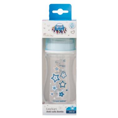 Пляшечка для годування Canpol babies антиколькова EasyStart Newborn baby 240мл (35/217_blu) фото №3