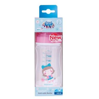 Пляшечка для годування Canpol babies антиколькова EasyStart Newborn baby 240мл (35/221_pin) фото №2