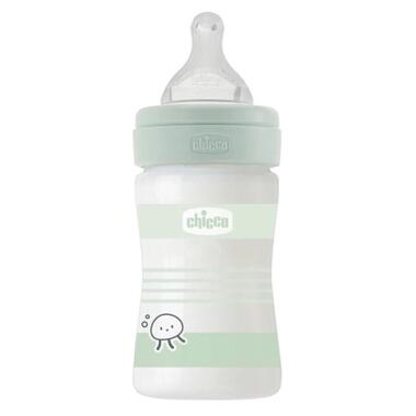 Пляшечка для годування Chicco Well-Being Colors із силіконовою соскою 0м+ 150 мл (28711.31) фото №1