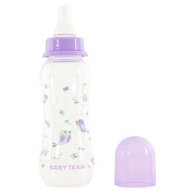 Пляшечка для годування Baby Team с силиконовой соской 250 мл 0+ фиолет (1121_фіолетовий) фото №2