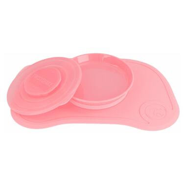 Набір дитячого посуду Twistshake Pastel Pink килимок з тарілкою (78129) фото №1