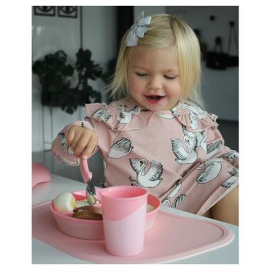 Набір дитячого посуду Twistshake Pastel Pink килимок з тарілкою (78129) фото №2