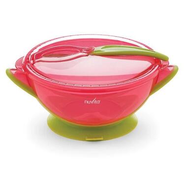 Набір дитячого посуду Nuvita дорожній 6м Рожевий (NV1421Pink) фото №1