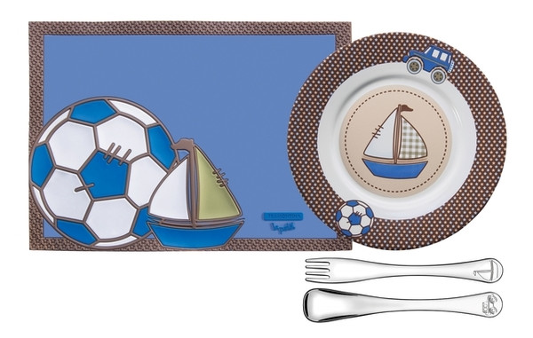 Набір посуду дитячий Tramontina Baby Le Petit Blue 4 предмети (64250/680) фото №1