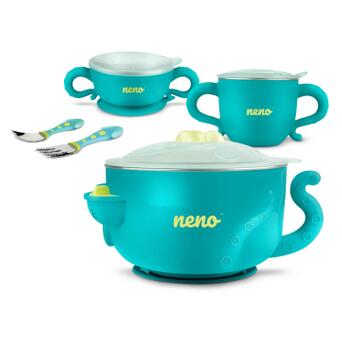 Набір дитячого посуду Neno Polpo блакитний (5902479672281) фото №1