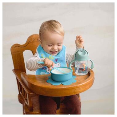 Набір дитячого посуду Baboo ложка силіконова від 6 міс. синя (10-003) фото №5