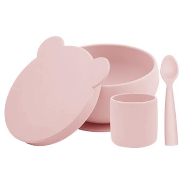 Набір дитячого посуду MinikOiOi BLW Set I - Pinky Pink (101070055) фото №1
