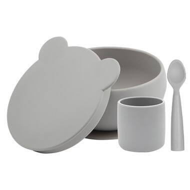 Набір дитячого посуду MinikOiOi BLW Set I - Powder Grey (101070052) фото №1